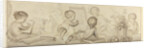Six Putti with Flowers and Fruit and the Attributes of Drawing by Jurriaan Andriessen