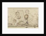 Six Putti with Flowers and Fruit and the Attributes of Drawing by Jurriaan Andriessen