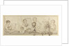 Six Putti with Flowers and Fruit and the Attributes of Drawing by Jurriaan Andriessen