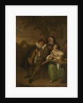 Man with a fiddle in bad company by Jan Havicksz. Steen