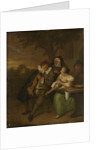 Man with a fiddle in bad company by Jan Havicksz. Steen
