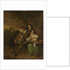 Man with a fiddle in bad company by Jan Havicksz. Steen
