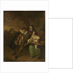 Man with a fiddle in bad company by Jan Havicksz. Steen