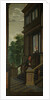 A Staircase, left side of the depiction. One of a seven-part room decoration by Dirck van Delen