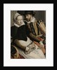 Man and Woman at a Spinning Wheel by Pieter Pietersz. I