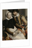 Man and Woman at a Spinning Wheel by Pieter Pietersz. I