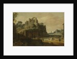 Roman Landscape with the Palatine to the left and part of the Roman Forum on the right by Pieter Anthonisz Groenewegen