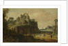 Roman Landscape with the Palatine to the left and part of the Roman Forum on the right by Pieter Anthonisz Groenewegen