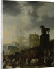 Entrance to the Capitol with the White Horse of the newly elected Pope by Johannes Lingelbach