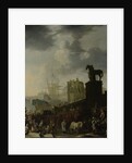 Entrance to the Capitol with the White Horse of the newly elected Pope by Johannes Lingelbach