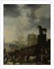 Entrance to the Capitol with the White Horse of the newly elected Pope by Johannes Lingelbach