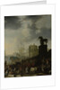 Entrance to the Capitol with the White Horse of the newly elected Pope by Johannes Lingelbach