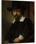 Portrait of a man, thought to be Dr. Ephraïm Bueno by Rembrandt Harmensz. van Rijn