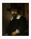 Portrait of a man, thought to be Dr. Ephraïm Bueno by Rembrandt Harmensz. van Rijn