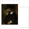 Portrait of a man, thought to be Dr. Ephraïm Bueno by Rembrandt Harmensz. van Rijn