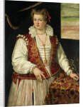 Portrait of a Woman with Squirrel by Francesco Montemezzano