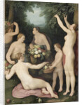 Pomona Receives the Harvest of Fruit by Cornelis Cornelisz. van Haarlem