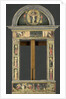 Frame depicting the Annunciation, Baptism of Christ, Entry into Jerusalem, Saints Cecilia and Catherine of Alexandria, Trinity (Gnadenstuhl, Mercy Seat), and four Music-making Angels by Circle of Giovanni di Francesco del Cervelliera