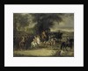 Inspection of a Cavalry Regiment, perhaps by William of Hesse-Homburg by Cornelis Troost