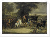 Inspection of a Cavalry Regiment, perhaps by William of Hesse-Homburg by Cornelis Troost