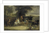Inspection of a Cavalry Regiment, perhaps by William of Hesse-Homburg by Cornelis Troost