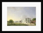 Front View of Buitenzorg Palace after the Earthquake of 10 October 1834, Kota Bogor Java Indonesia by Willem Troost II
