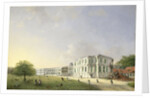 Front View of Buitenzorg Palace after the Earthquake of 10 October 1834, Kota Bogor Java Indonesia by Willem Troost II