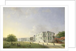 Front View of Buitenzorg Palace after the Earthquake of 10 October 1834, Kota Bogor Java Indonesia by Willem Troost II