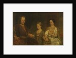 Family Portrait of Hermanus Boerhaave, and his Wife Maria Drolenvaux and little Daughter Johanna Maria by Aert de Gelder