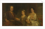 Family Portrait of Hermanus Boerhaave, and his Wife Maria Drolenvaux and little Daughter Johanna Maria by Aert de Gelder