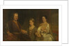 Family Portrait of Hermanus Boerhaave, and his Wife Maria Drolenvaux and little Daughter Johanna Maria by Aert de Gelder