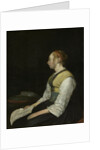 Seated Girl in Peasant Costume by Gerard ter Borch II