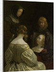 Woman at a Mirror by Gerard ter Borch II