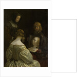 Woman at a Mirror by Gerard ter Borch II