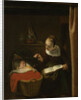 Young Woman at a Cradle by Nicolaes Maes