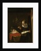 Young Woman at a Cradle by Nicolaes Maes