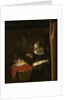 Young Woman at a Cradle by Nicolaes Maes