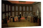 An Ambassador's Audience with the Grand Vizier in his Yali on the Bosporus (Ambassador Cornelis Calkoen, 12 August 1727) by Anonymous