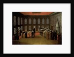 An Ambassador's Audience with the Grand Vizier in his Yali on the Bosporus (Ambassador Cornelis Calkoen, 12 August 1727) by Anonymous