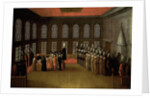 An Ambassador's Audience with the Grand Vizier in his Yali on the Bosporus (Ambassador Cornelis Calkoen, 12 August 1727) by Anonymous