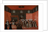 An Ambassador's Audience with Sultan Ahmed III (Ambassador Cornelis Calkoen) by Anonymous