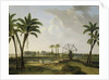 View of the coffee plantation 'Meerzorg' at the Taparoepikanaal in Suriname, Willem de Klerk by Alexander Ludwich Broekmann