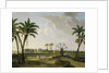 View of the coffee plantation 'Meerzorg' at the Taparoepikanaal in Suriname, Willem de Klerk by Alexander Ludwich Broekmann
