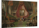 Solemn Inauguration of Ghent University by the Prince of Orange in the Throne Room of the City Hall on October 9, 1817, Belgium by Mattheus Ignatius van Bree