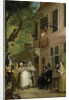 Misled, The Ambassador of the Rascals Exposes himself from the Window of 't Bokki Tavern in the Haarlemmerhout by Cornelis Troost