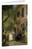 Misled, The Ambassador of the Rascals Exposes himself from the Window of 't Bokki Tavern in the Haarlemmerhout by Cornelis Troost