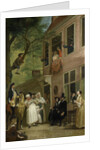 Misled, The Ambassador of the Rascals Exposes himself from the Window of 't Bokki Tavern in the Haarlemmerhout by Cornelis Troost