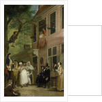 Misled, The Ambassador of the Rascals Exposes himself from the Window of 't Bokki Tavern in the Haarlemmerhout by Cornelis Troost
