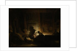 The holy family at night by Workshop of Rembrandt Harmensz. van Rijn
