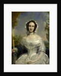 Agatha Petronella Hartsen. Bridal gown on the occasion of her marriage to Jan van der Hoop op 17 maart 1841 by Jan Willem Pieneman